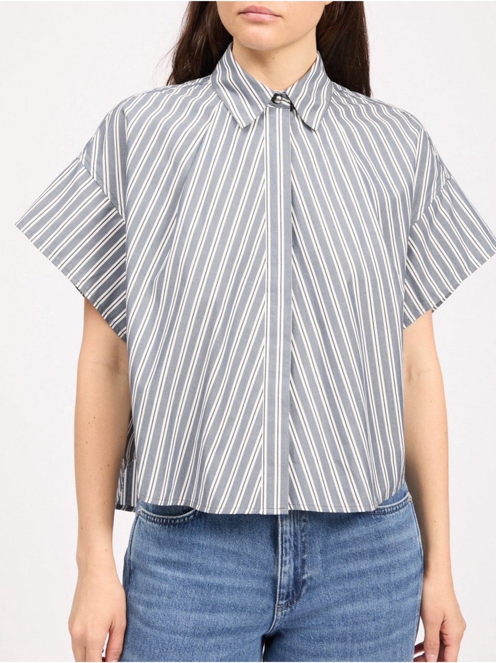 Rag & bone Maura striped poplin shirt